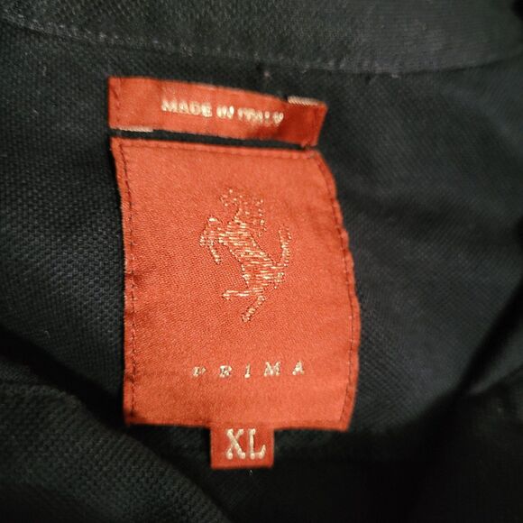 Ferrari Prima Made in Italy Navy Short Sleeve Polo Shirt Mens Size XL - Picture 8 of 11